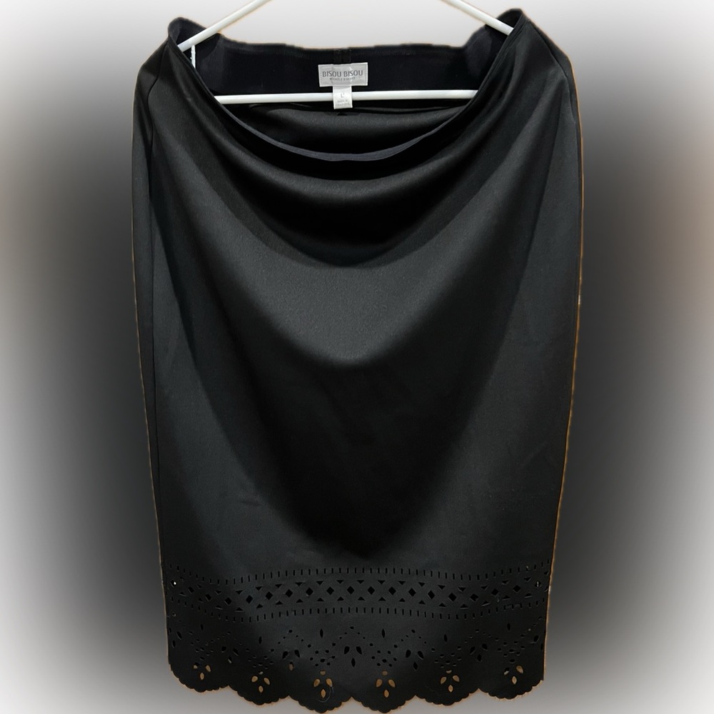 Bisou Bisou Black Pencil Skirt